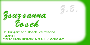 zsuzsanna bosch business card